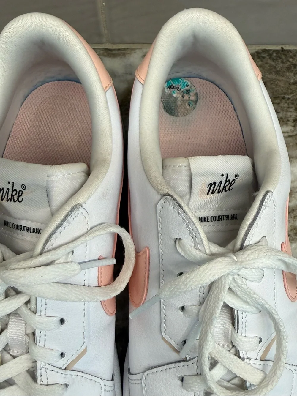 Nike white leather